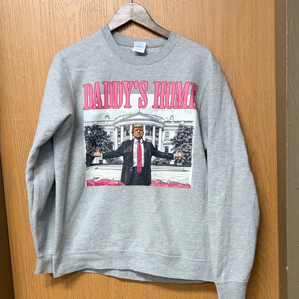 Gray Graphic womens Sweater